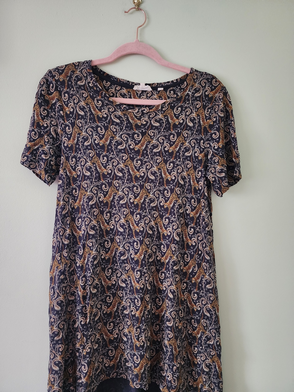 Fat Face Tiger Ans Paisley Print Short Sleeve Dress
